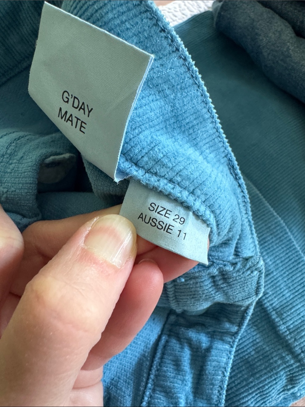 ROLLA'S Blue Flared Corduroy Jeans - Picture 6 of 6